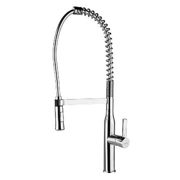 CLEVER CHEF 5 One handle Single-lever sink mixer with aerator, swivel spout and flexible hoses 3/8" >350mm.