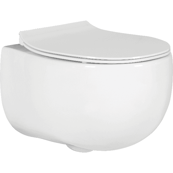 KEROVIT Opula Rimless Wall Hung Closet c/w Duraplast Soft Close Seat Cover