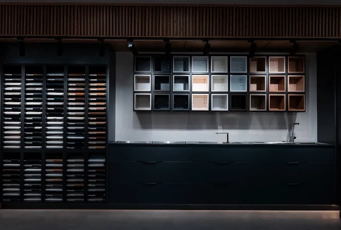 Bath & Kitchen Studio showroom — kitchen sink display